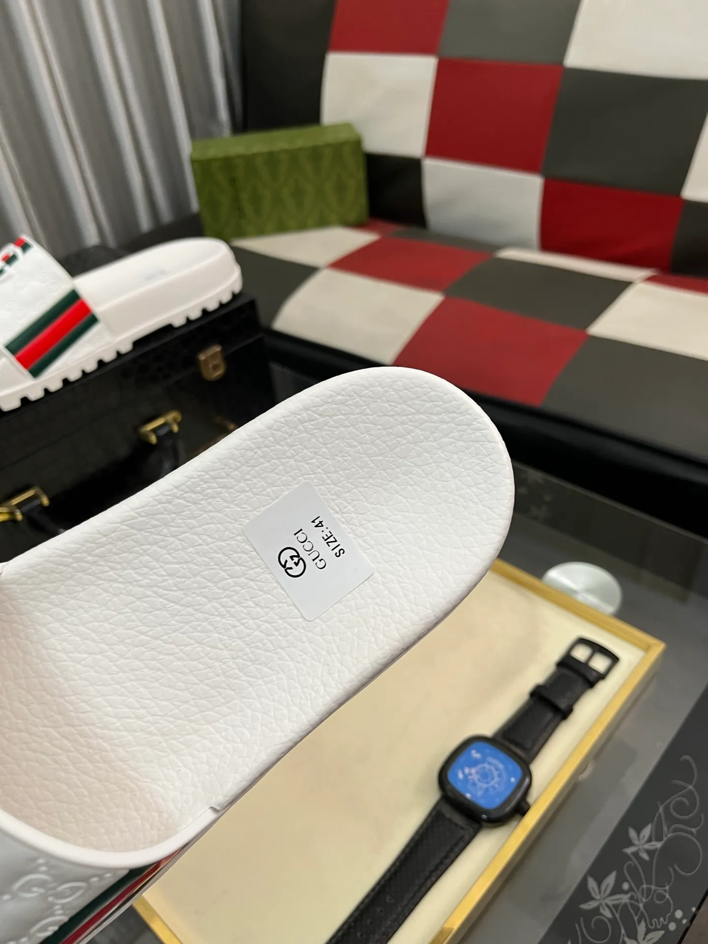 Men's men's shoes💰260⌚️⌚️ＧＵＣＣＩ.Gucci.Official website 1:1 popular slippers hot sale! Original original material 🩴 SIZE: 38-46 (45.46 non-refundable)
